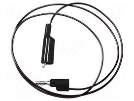 Test lead | 5A | banana plug 4mm,crocodile clip | Urated: 300V