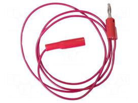 Test lead | 5A | banana plug 4mm,crocodile clip | Urated: 600V | red