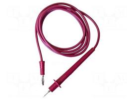 Test lead: single | 10A | probe tip,banana plug 4mm | Urated: 600V