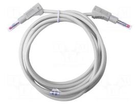 Test lead | 45A | banana plug 4mm,both sides | insulated | Len: 2m