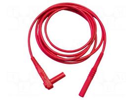 Test lead | 20A | banana plug 4mm,angular banana plug 4mm | Len: 1m