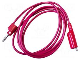 Test lead: single | 10A | banana plug 4mm,crocodile clip | Len: 1.5m