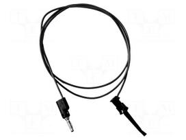 Test lead | 5A | clip-on hook probe,banana plug 4mm | Urated: 300V