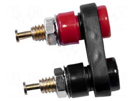 Laboratory connector: 3mm banana | socket | 1kVDC | 5A | black | double