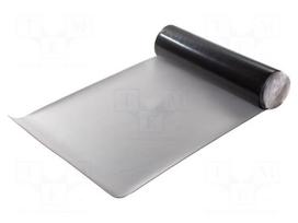 Mat: bench | ESD | grey | L: 10m | Width: 0.8m | Thick: 2mm | rubber | 130°C