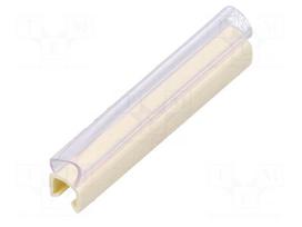 Markers | Marking: empty | 3÷4mm | PVC | white | -30÷60°C | push-in