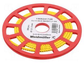 Markers | Marking: L1 | 1.3÷3mm | PVC | yellow | -30÷80°C | leaded | CLI C