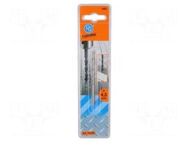 Drill bit | for metal | Ø: 4.5mm | high speed steel | blister
