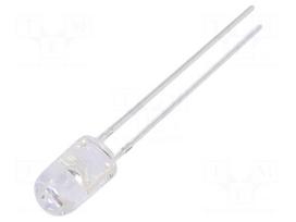 LED | orange | 5mm | 5800÷7000mcd | 30° | Front: convex | 1.8÷2.6VDC | 78mW