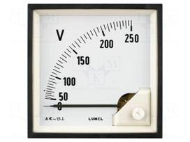 Ammeter | on panel | I AC: 0÷50A | True RMS | Class: 1.5 | 40÷72Hz | 600V