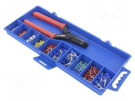 Tools set: designed for terminal crimping | box | 0.25÷2.5mm2