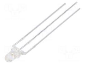 LED | red/blue | 3mm | 30° | Front: convex | 1.6÷2.4/2.6÷3.4VDC