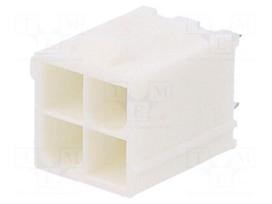 Connector: wire-board | socket | male | PIN: 4 | Mini-Fit Jr | straight