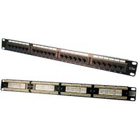Patch panelis 1U-19" - RJ45x24porti MELNS Cat.5e UTP