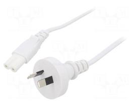 Cable | 2x0.75mm2 | AS/NZS 3112 (I) plug,IEC C7 female | PVC | 1.8m