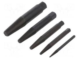 Tools set: screw extractor | 6pcs.