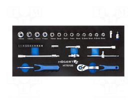 Wrench-set | socket spanner | 1/4" | 34pcs.