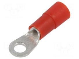 Tip: ring | M3 | Ø: 3.2mm | 0.5÷1mm2 | crimped | for cable | insulated
