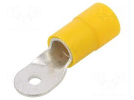 Tip: ring | M6 | Ø: 6.5mm | 70mm2 | crimped | for cable | insulated | tinned