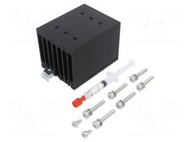 Heatsink: extruded | L: 110mm | W: 72mm | H: 75mm | 1.1K/W | aluminium