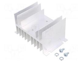 Heatsink: extruded | L: 67mm | W: 121mm | H: 76mm | 1.7K/W | aluminium | raw