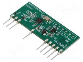 Module: RF | FM receiver | FSK | 868.35MHz | -118dBm | 4.5÷5.5VDC | THT
