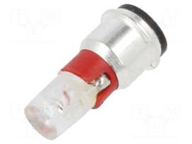 LED lamp | SX3s | red | 24÷28VDC | No.of diodes: 1 | 3mm | -40÷85°C