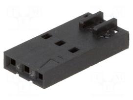 Connector: wire-wire/PCB | plug | female | PIN: 3 | SL | straight | 2.54mm