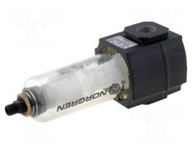 Compressed air filter | 35l/s | 0÷10bar | polycarbonate | A: 147mm