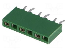 Connector: pin strips | socket | female | PIN: 6 | THT | HV-100 | straight