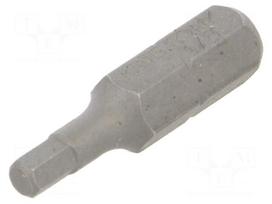 Screwdriver bit | hex key | HEX 1/8" | Socket size-inch: 1/4"