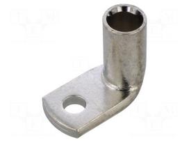 Tip: ring tube | M6 | 35mm2 | crimped | for cable | angled 90° | tinned