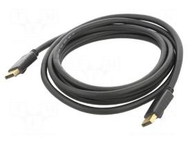 Cable | DisplayPort plug,both sides | PVC | DisplayPort 1.2 | Len: 3m