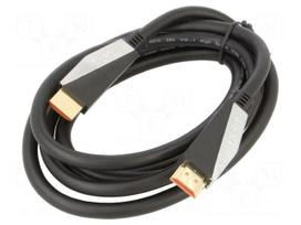 Cable | HDMI plug,both sides | PVC | HDMI 2.0 | 1.8m | black | 32AWG