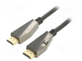 Cable | HDMI plug,both sides | PVC | 2m | black | black,golden