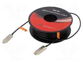 Cable | HDMI plug,both sides | PVC | HDMI 2.0,optical | 30m | black