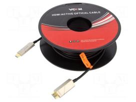 Cable | HDMI plug,both sides | PVC | HDMI 2.0,optical | 20m | black