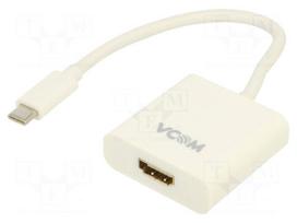 Adapter | USB 3.1 | HDMI socket,USB C plug | nickel plated | 0.17m