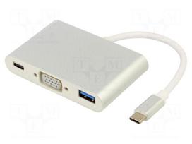 Adapter | USB 3.0,USB 3.1 | nickel plated | 0.1m | white | PVC | 5Gbps