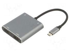 Adapter | OTG,USB 3.0 | nickel plated | 0.15m | black | 4K,UHD 2160p