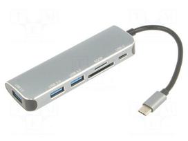 Adapter | OTG,USB 3.0 | nickel plated | 0.15m | black | PVC | 5Gbps | 100W