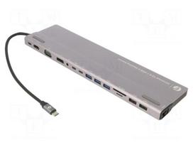 Hub USB | USB 3.0,USB 3.1 | grey | 5Gbps | 0.18m | 100W | Colour: black