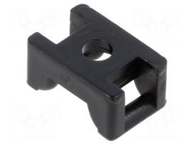 Holder | screw | black | cable ties