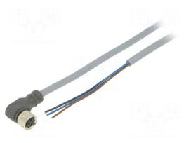 Cable: for sensors/automation | PIN: 3 | M8 female | angled | 2m | plug