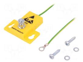 Earthing plug | ESD | Equipment: ground/earth cable (2,5m)