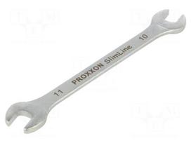 Wrench: flat | double-sided | 10mm,11mm | Chrom-vanadium steel