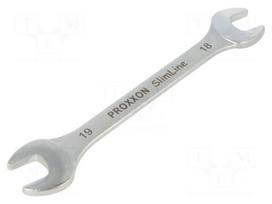 Wrench: flat | double-sided | 18mm,19mm | Chrom-vanadium steel