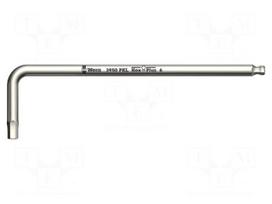 Wrench: hex key | Hex Plus,spherical | HEX 4mm | Overall len: 137mm
