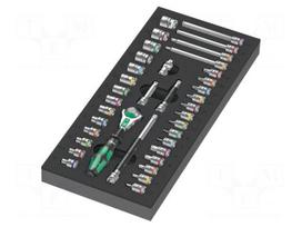 Wrench-set | 6-angles,socket spanner | 1/4" | 37pcs.