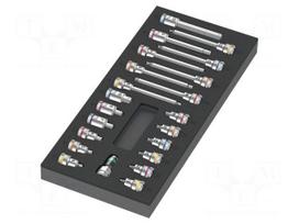 Socket: hex key-bit-set | 3/8" | 22pcs.